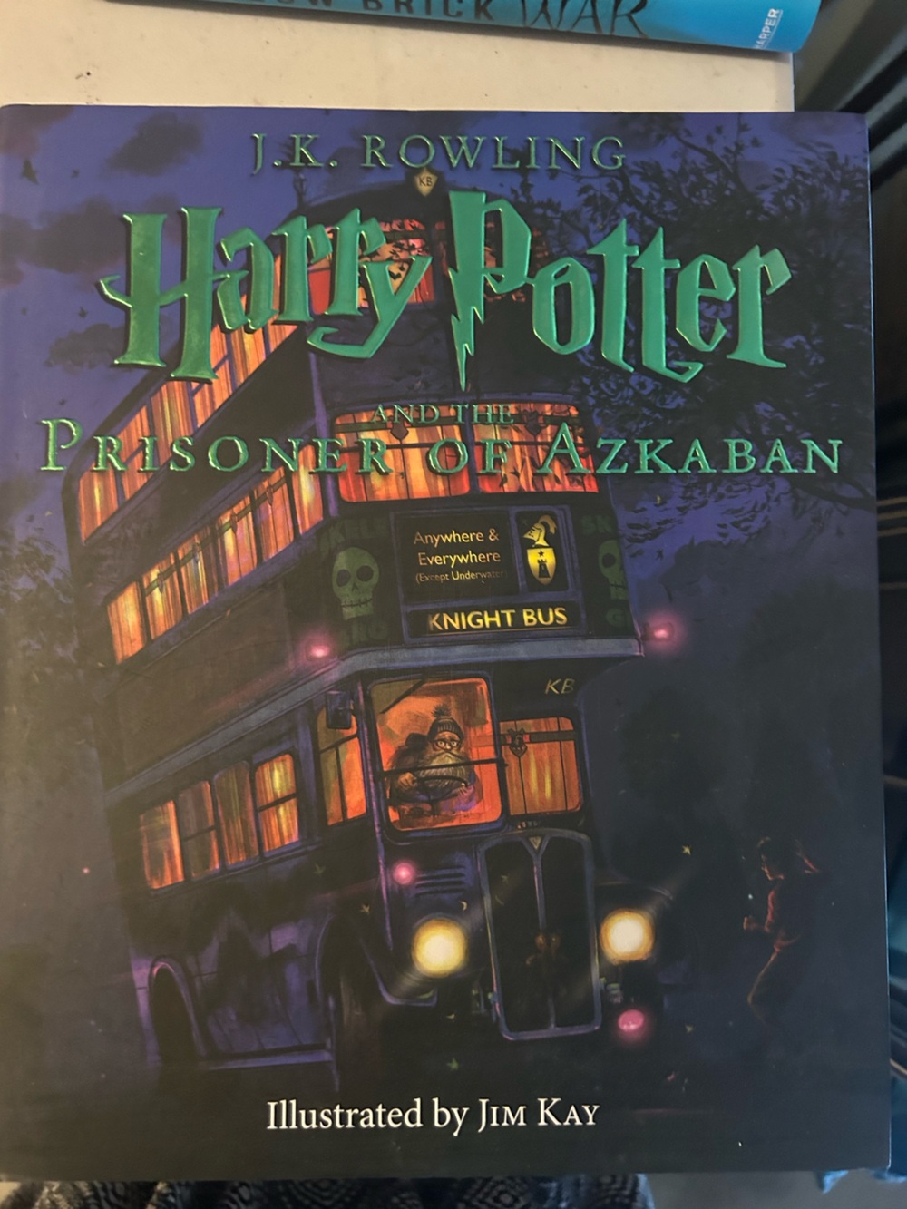 Harry Potter Prisoner of Azkaban Night Bus Art Print - Purple & Green